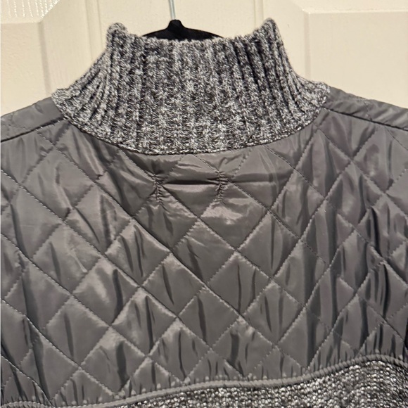 Mens Gioberti Gray Full Zip Quilted Sweater Jacket Size L - Picture 14 of 14